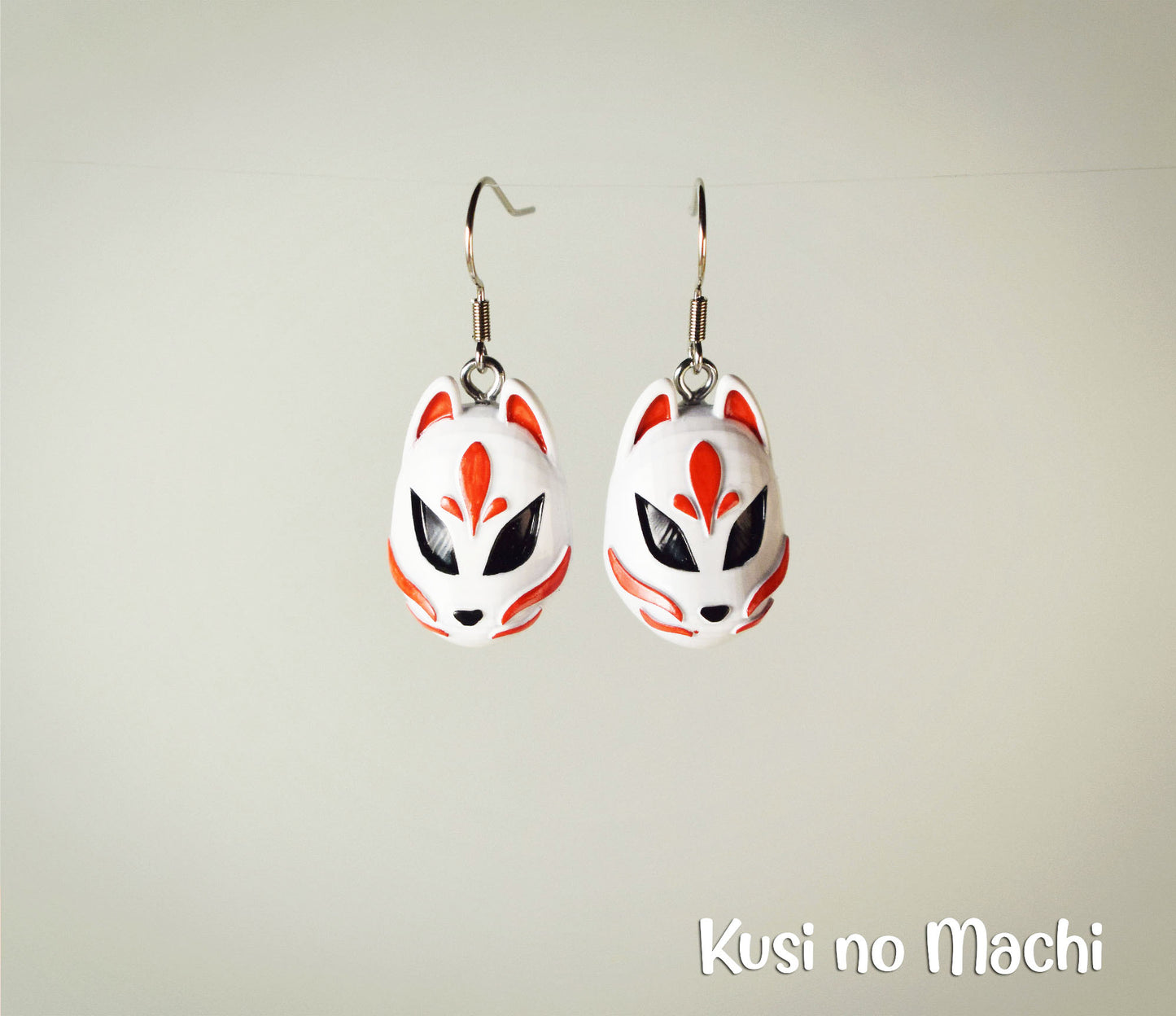 Boucle d'oreille Masque Kitsune 狐