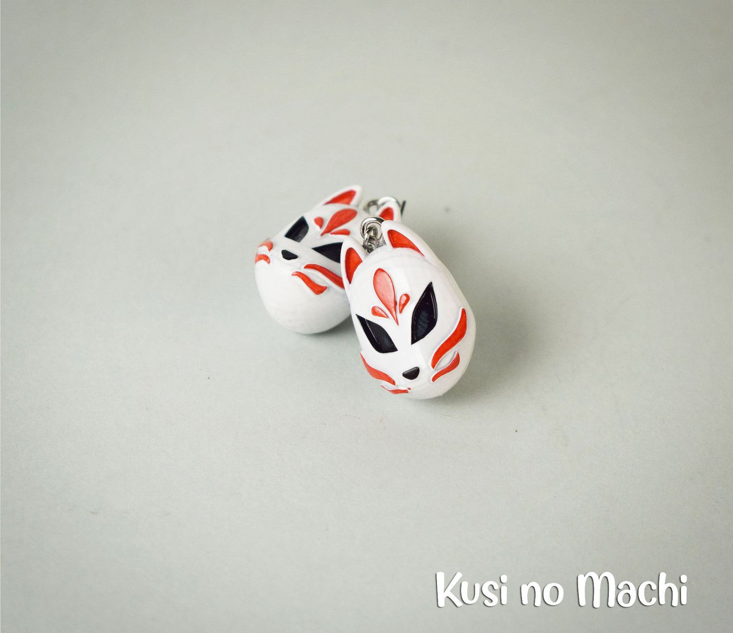 Boucle d'oreille Masque Kitsune 狐