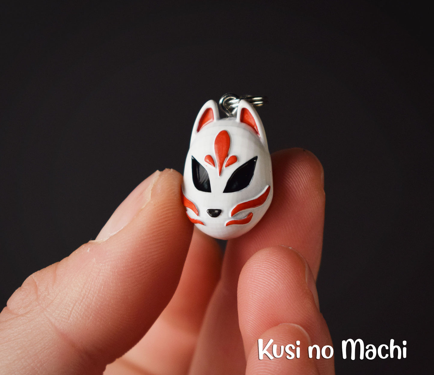 Boucle d'oreille Masque Kitsune 狐