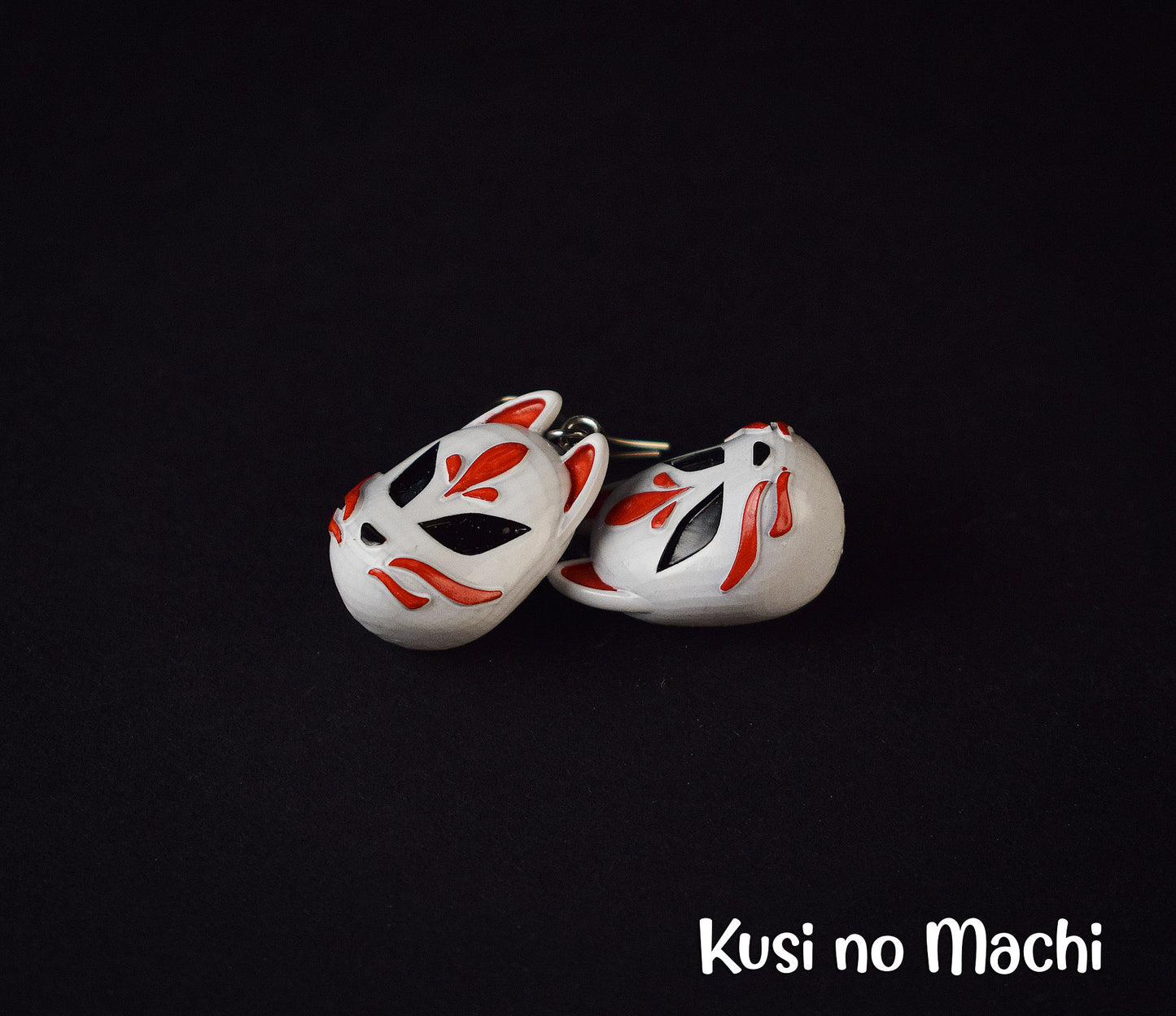 Boucle d'oreille Masque Kitsune 狐
