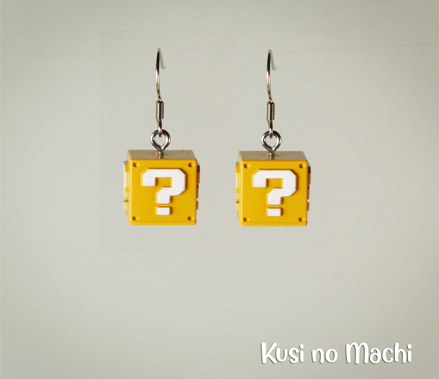 Boucle d'oreille "Block Mario"