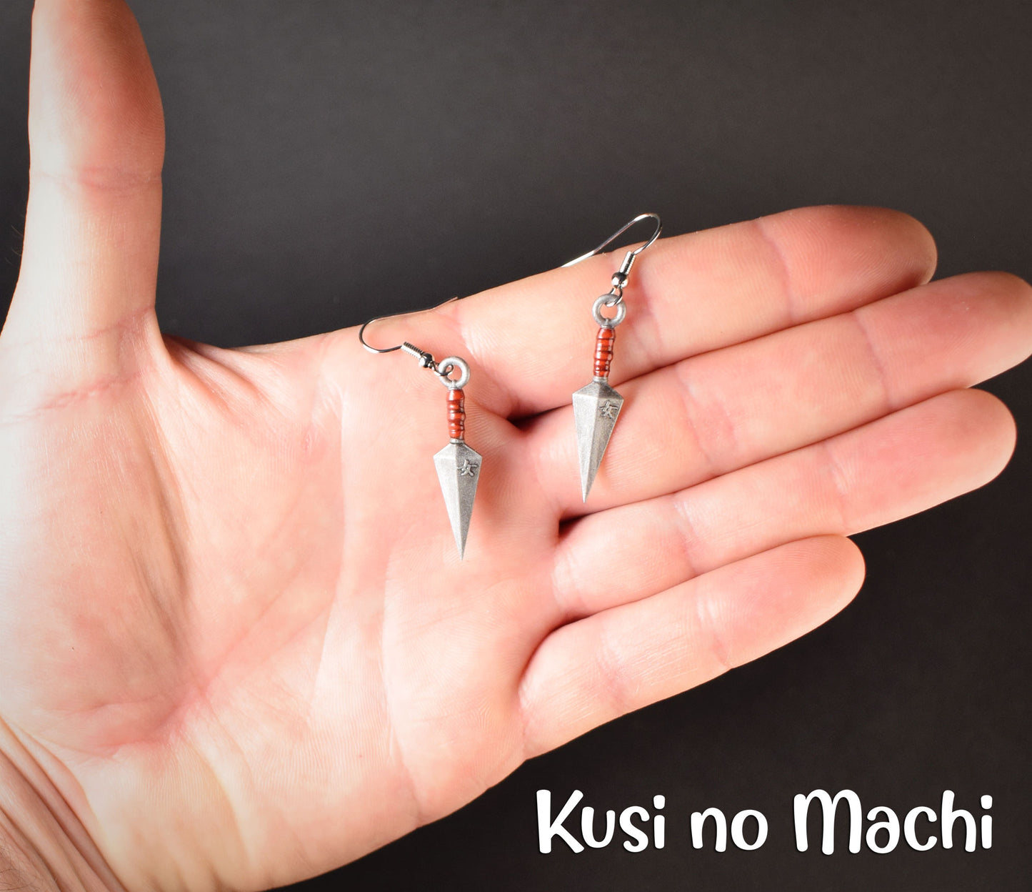 Boucle d'oreille Kunai pour Kunoichi 女