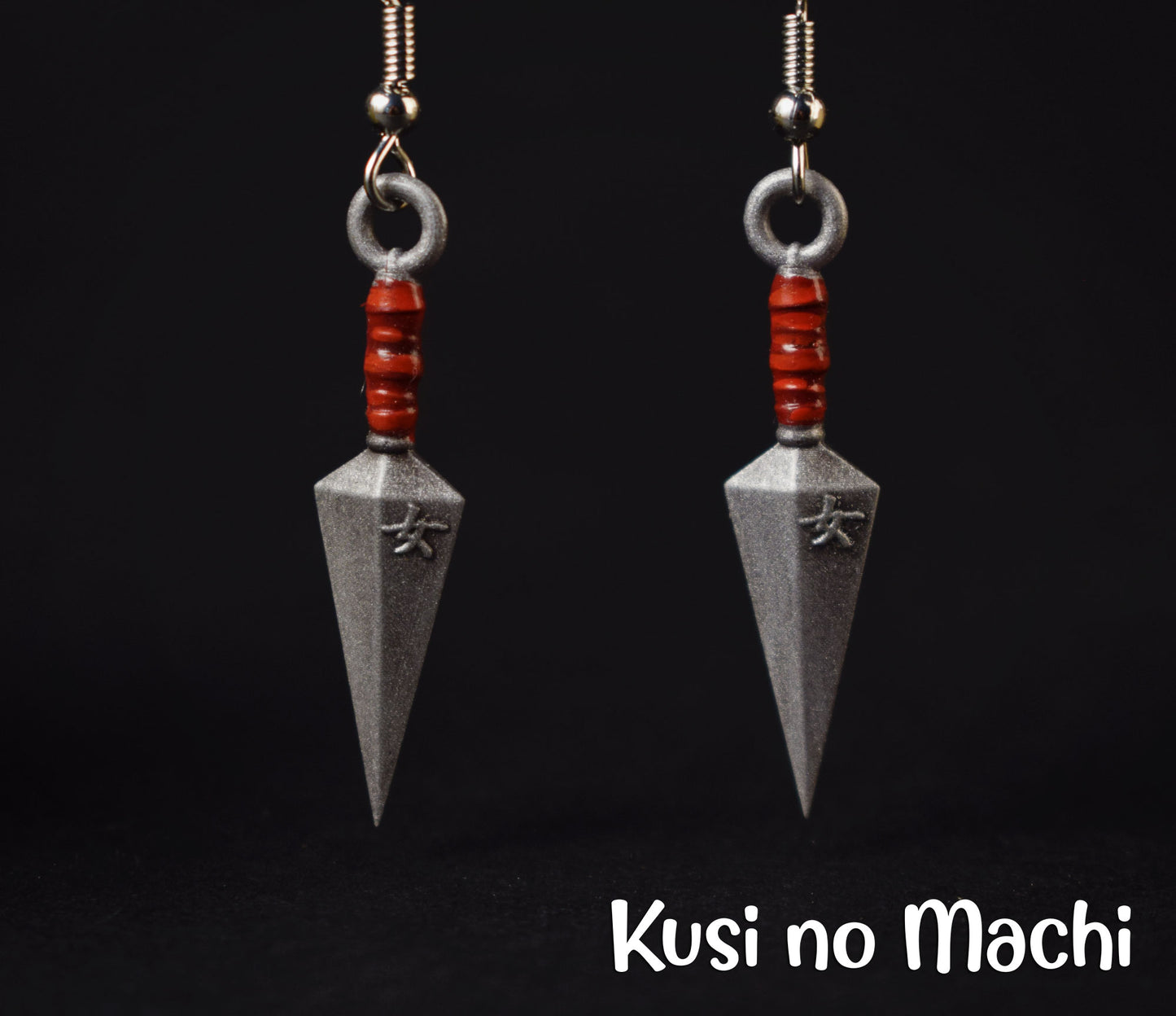 Boucle d'oreille Kunai pour Kunoichi 女