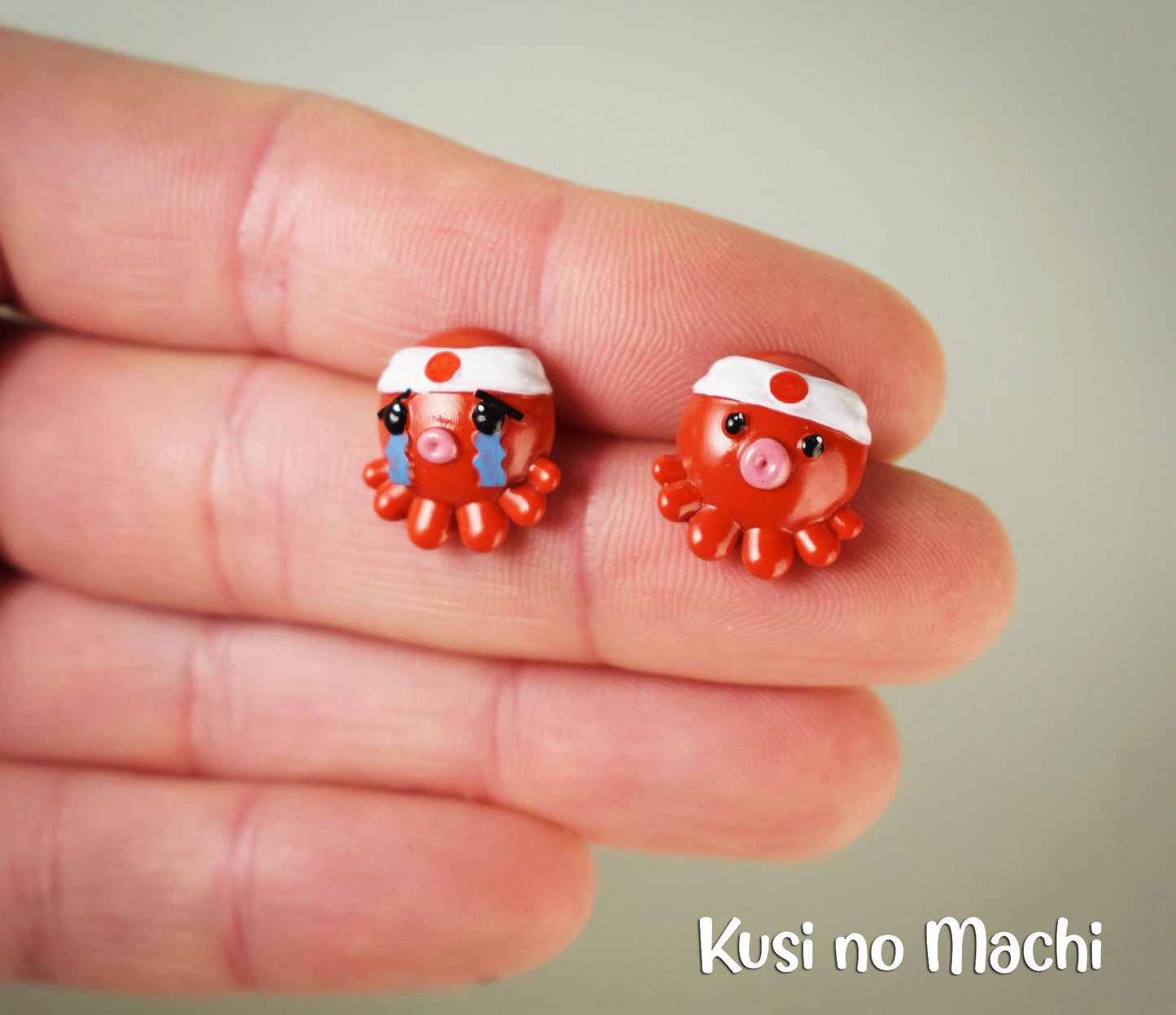 Boucle d'oreille Tako Kawaii